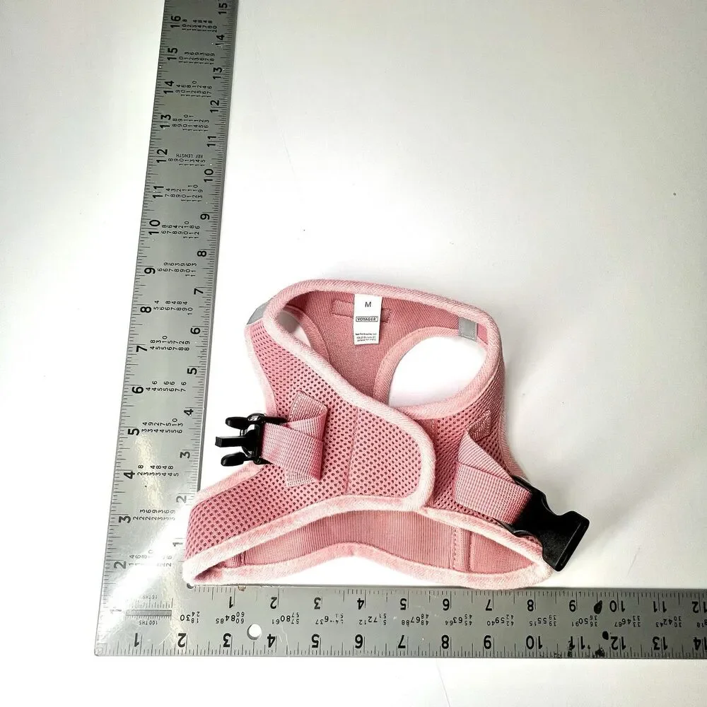 Voyager Step-in Air Harness - All Weather Mesh, Reflective Medium Light Pink